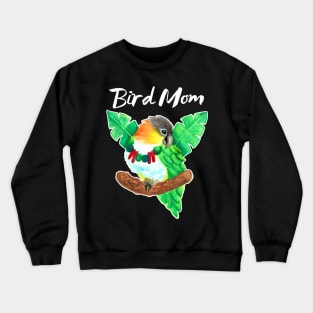 Caique Parrot Bird Mom Crewneck Sweatshirt